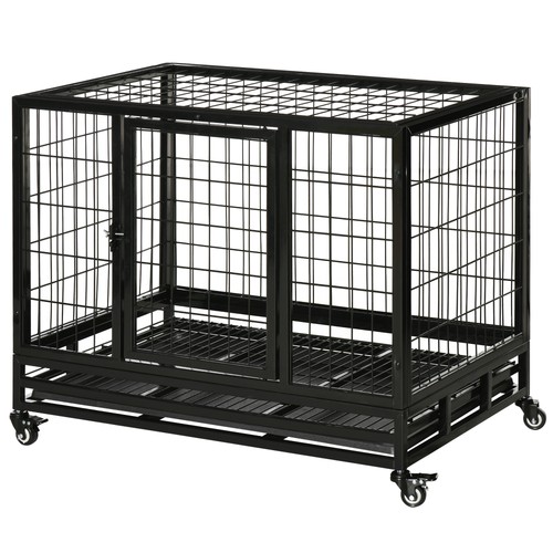 Pawhut gabbia box per - box, cani